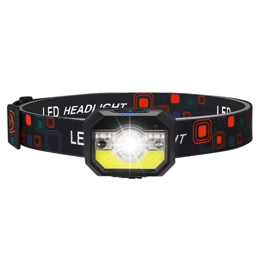 LED ヘッドライト 2個セットセンサー COB USB充電式 9モード 高輝度 生活防水 作業灯 キャンプ散歩登山釣りアウトドアの画像9