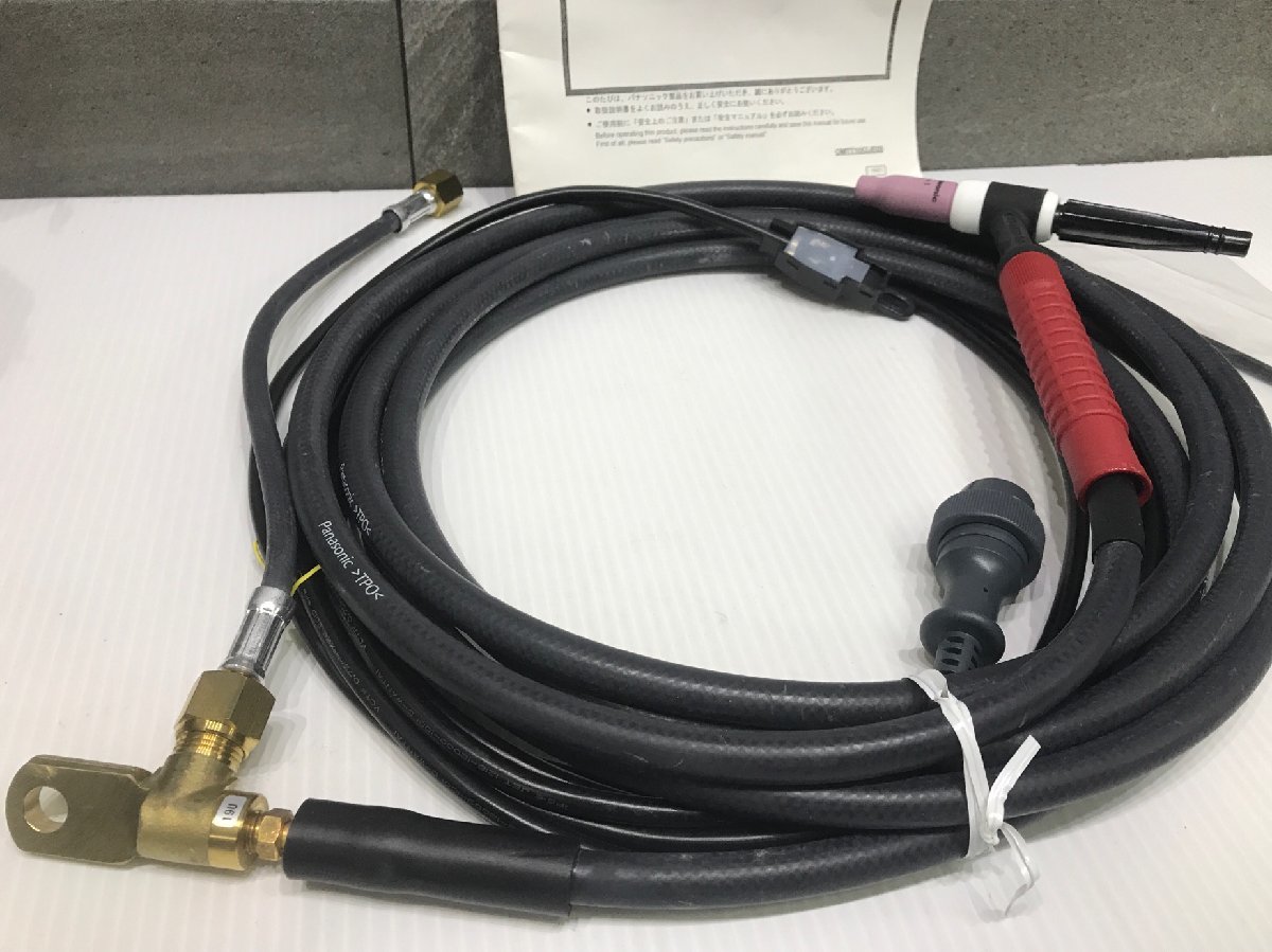 B-f229[ unused goods ]Panasonic TIG torch YT-15TS2 air cooling type 150A-4M TIG welding torch RED Panasonic TIG welding for torch original 