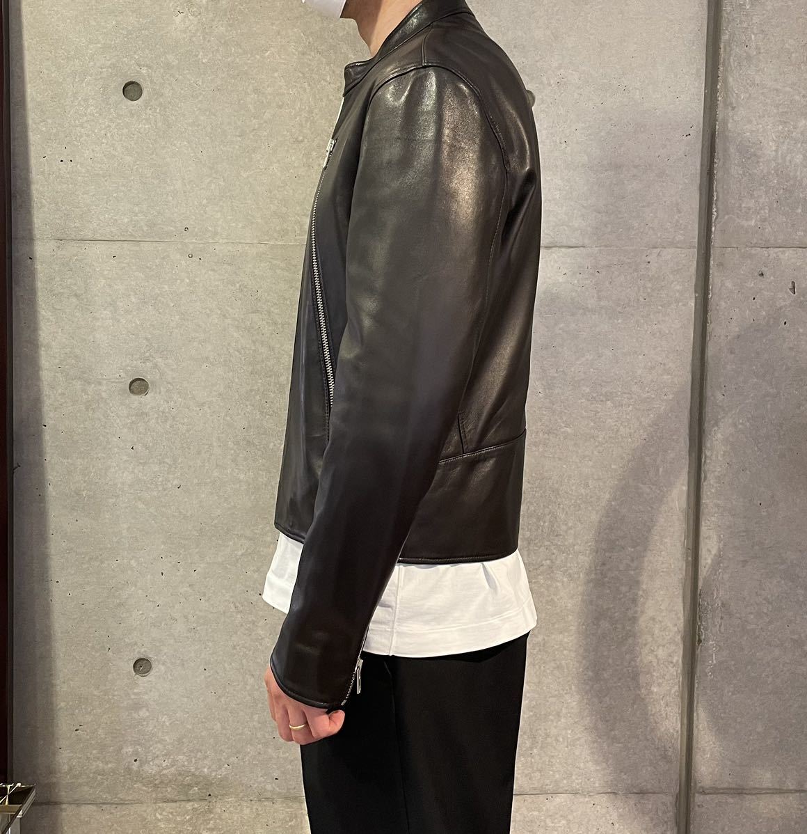 メゾンマルジェラ 48 黒 ハの字 ライダース Maison Margiela | www