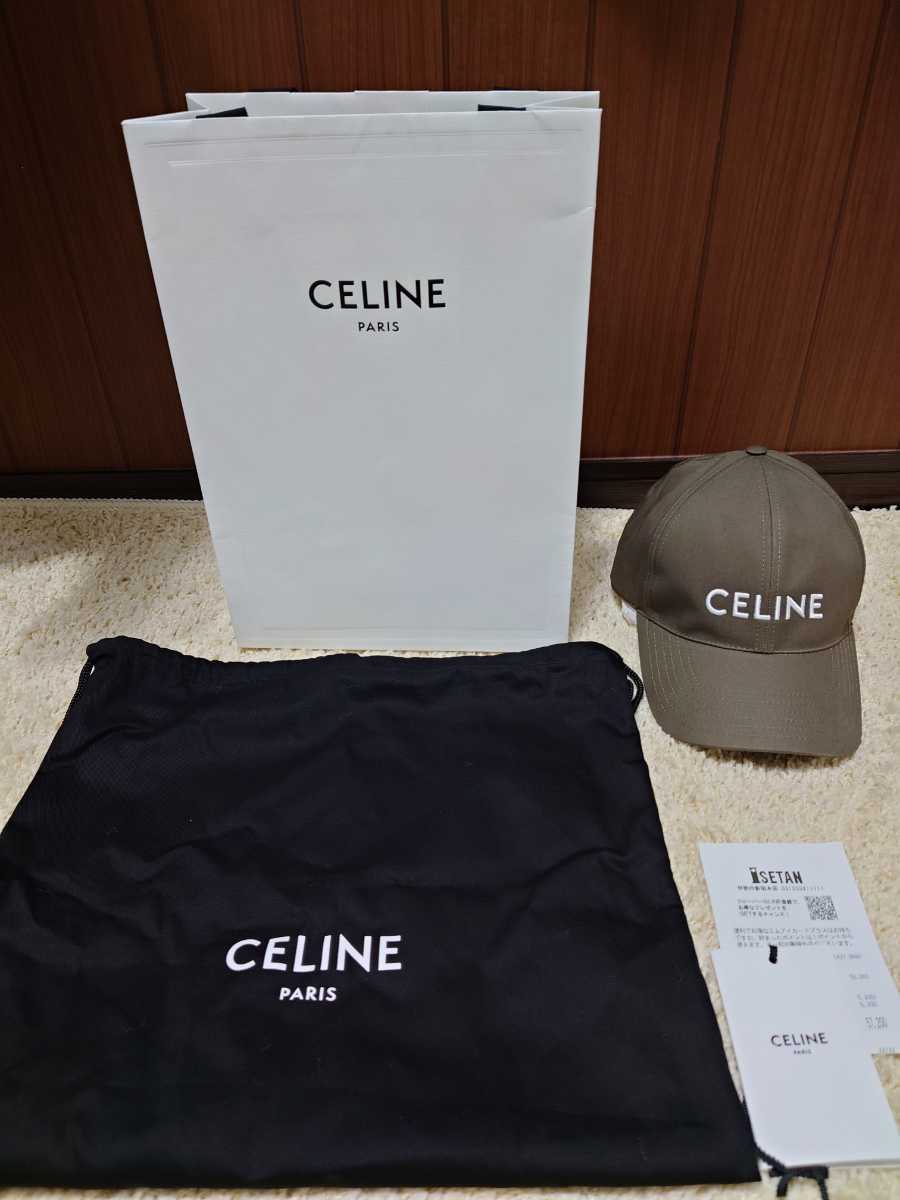 超激得 celine - CELINE セリーヌ 帽子 ベースボールキャップ コットン