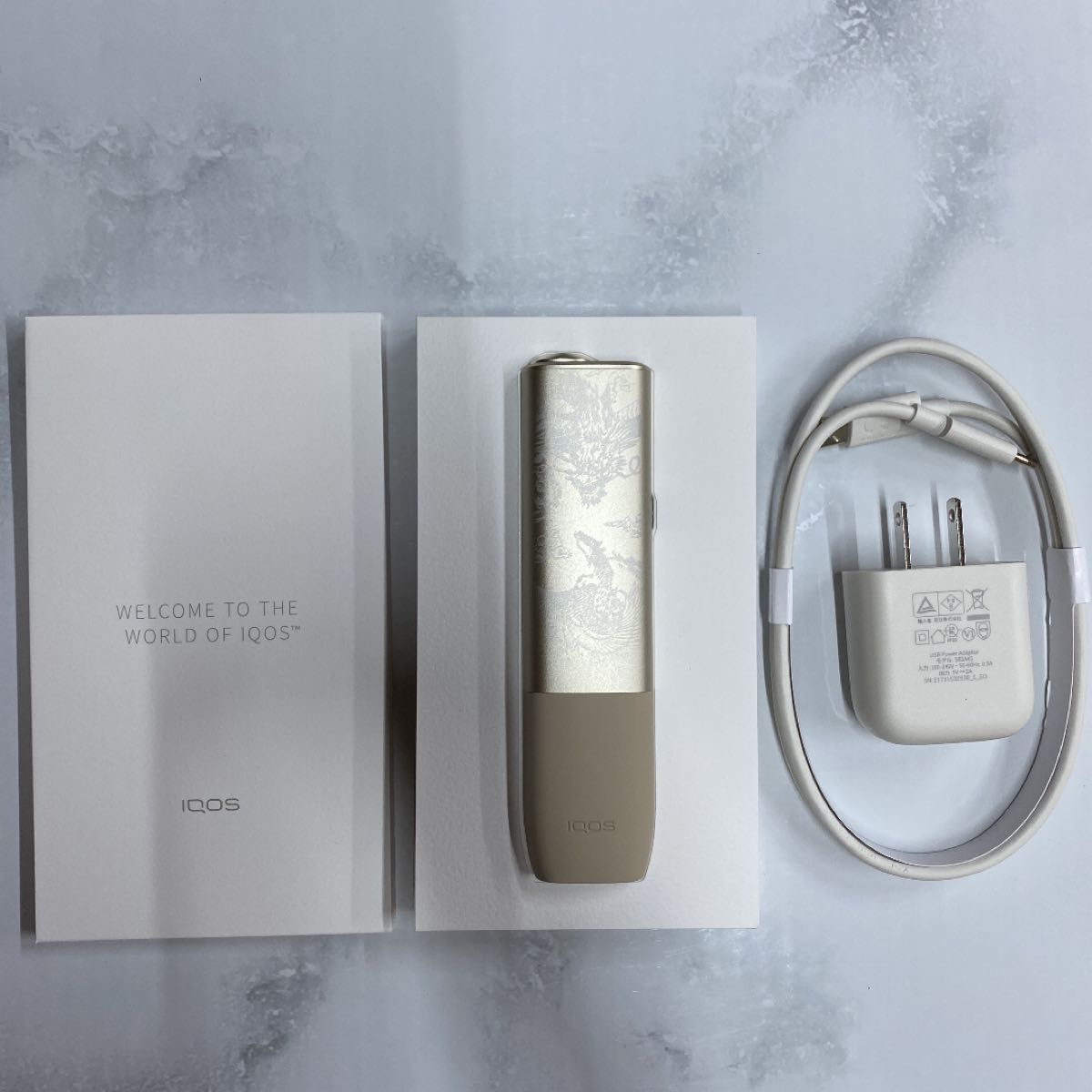 熱い販売 iQOS ILUMA ONE イルマワン レーザー加工 鯉 滝登り 水墨画