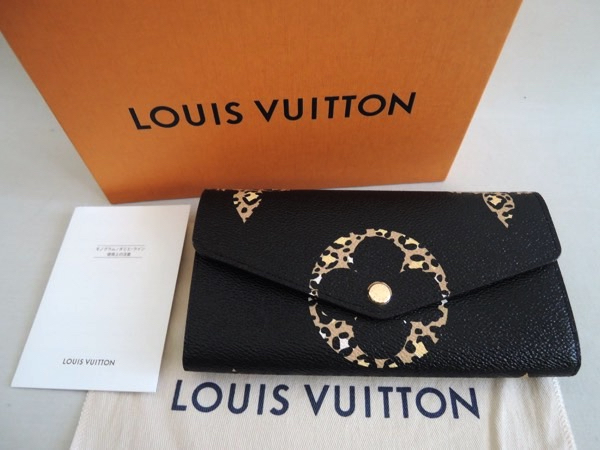 LOUIS VUITTON ルイヴィトン ポルトフォイユ・サラ モノグラムジャングル 長財布 ノワール M67875 /本物_画像1