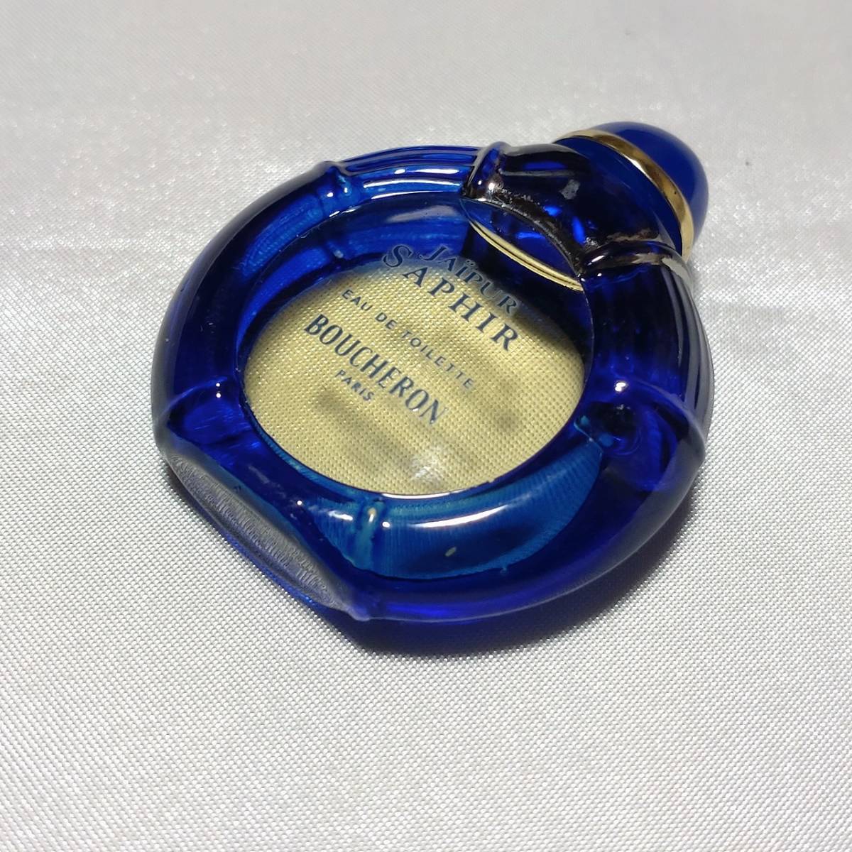 香水 JAIPUR SAPHIR EAU DE TOLETTE BOUCHERON PARIS フランス 瓶の幅約3.8cm 高さ約4.4cm 中古品　【3515】 _画像3