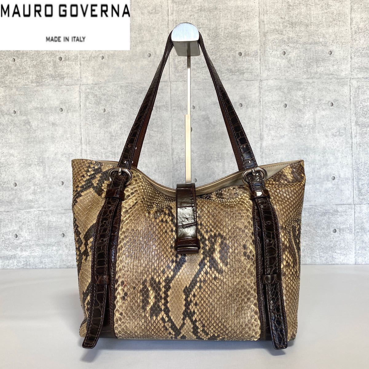 美品】MAURO GOVERNA×WAKO BORSA5777 ハンドバッグ 直販本物 perpignan