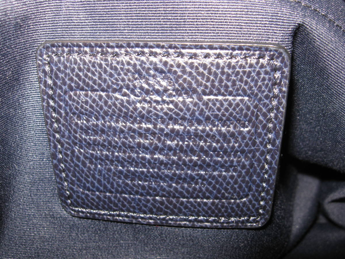  beautiful goods prompt decision rare Coach COACH handbag / diagonal .. shoulder bag 2way 35217 studs navy blue color small ma-goto