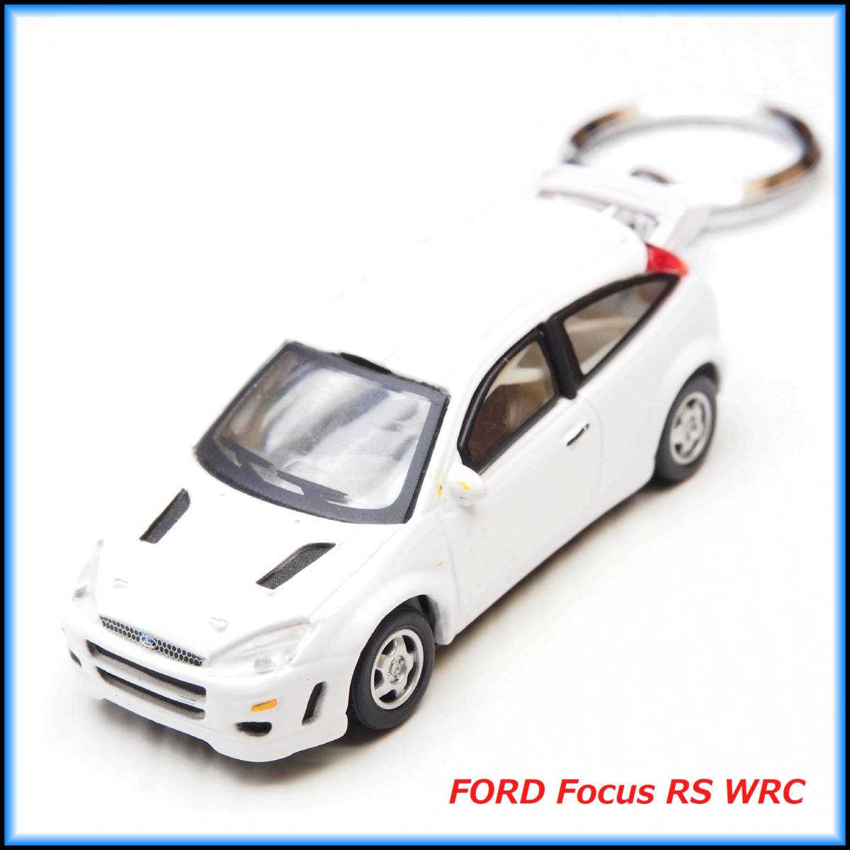 フォード フォーカス RS WRC ミニカー ストラップ キーホルダー エアロ ホイール マフラー スポイラー バンパー シート ハンドル グリル_画像3