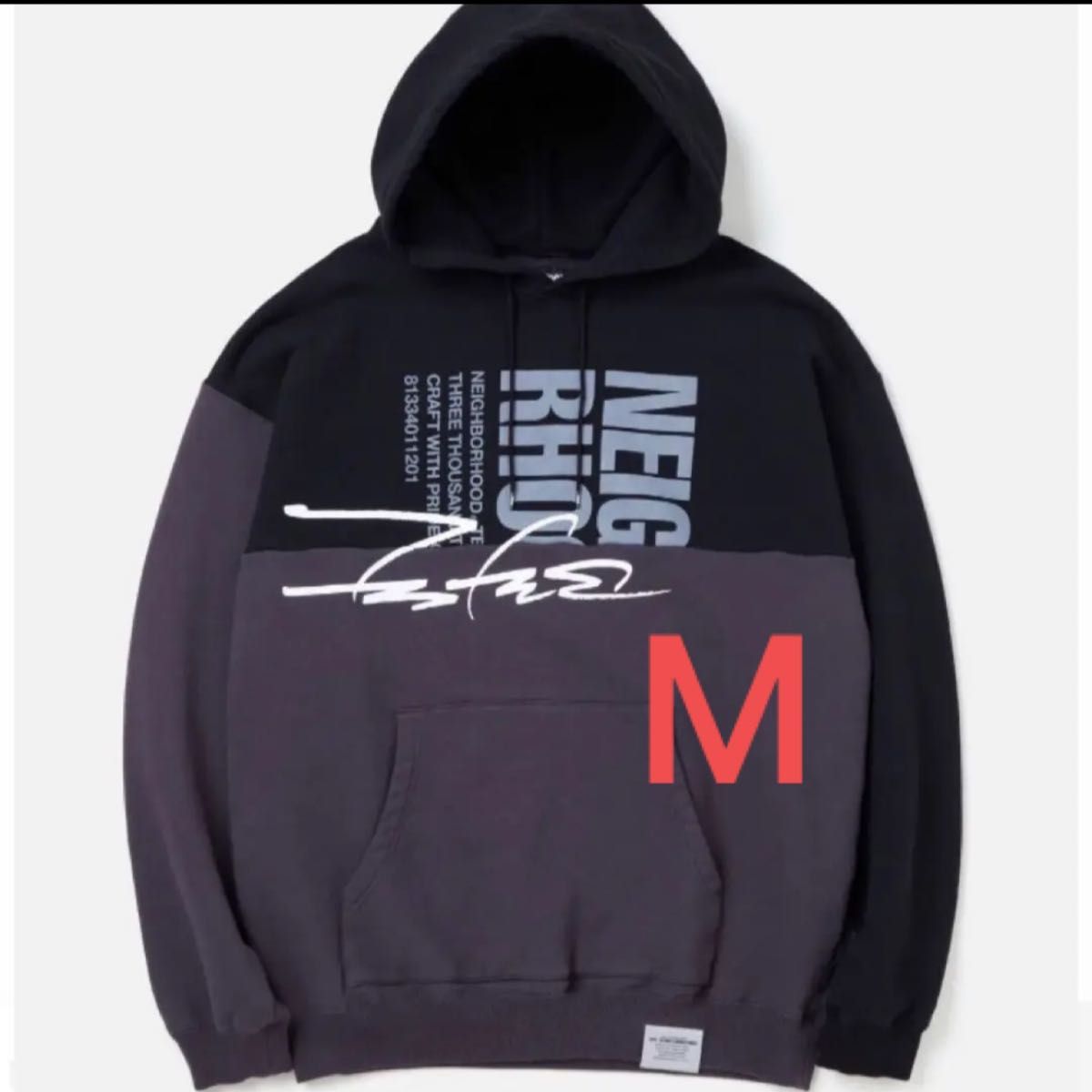 NEIGHBORHOOD FUTURA コラボ パーカ 黒 M新作 フーディー 即日発送