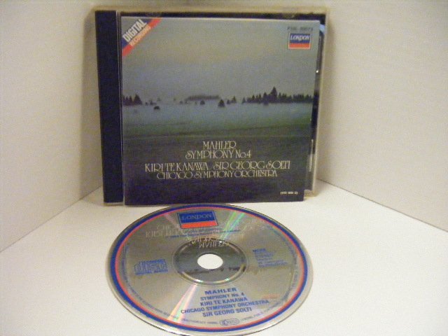 ▲CD ショルティ(指) シカゴ交 / MAHLER マーラー 交響曲第4番 大いなる喜びへの賛歌 国内盤 ポリドール F35L-50073◇r50108_画像1