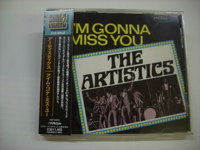 [帯付CD] THE ARTISTICS アーティスティクス / I'M GONNA MISS YOU アイム・ゴナ・ミス・ユー 国内盤 ビクター VICP-62005 ◇r50109_画像1