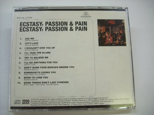 [CD] エクスタシー、パッション&ペイン / ECSTASY PASSION & PAIN バーバラ・ロイ 1974年 ◇r50129_画像2