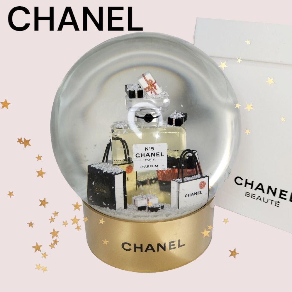 【現品限り】極美品　箱付き　CHANEL 2021年限定 ノベルティースノードーム　snowdome シャネル