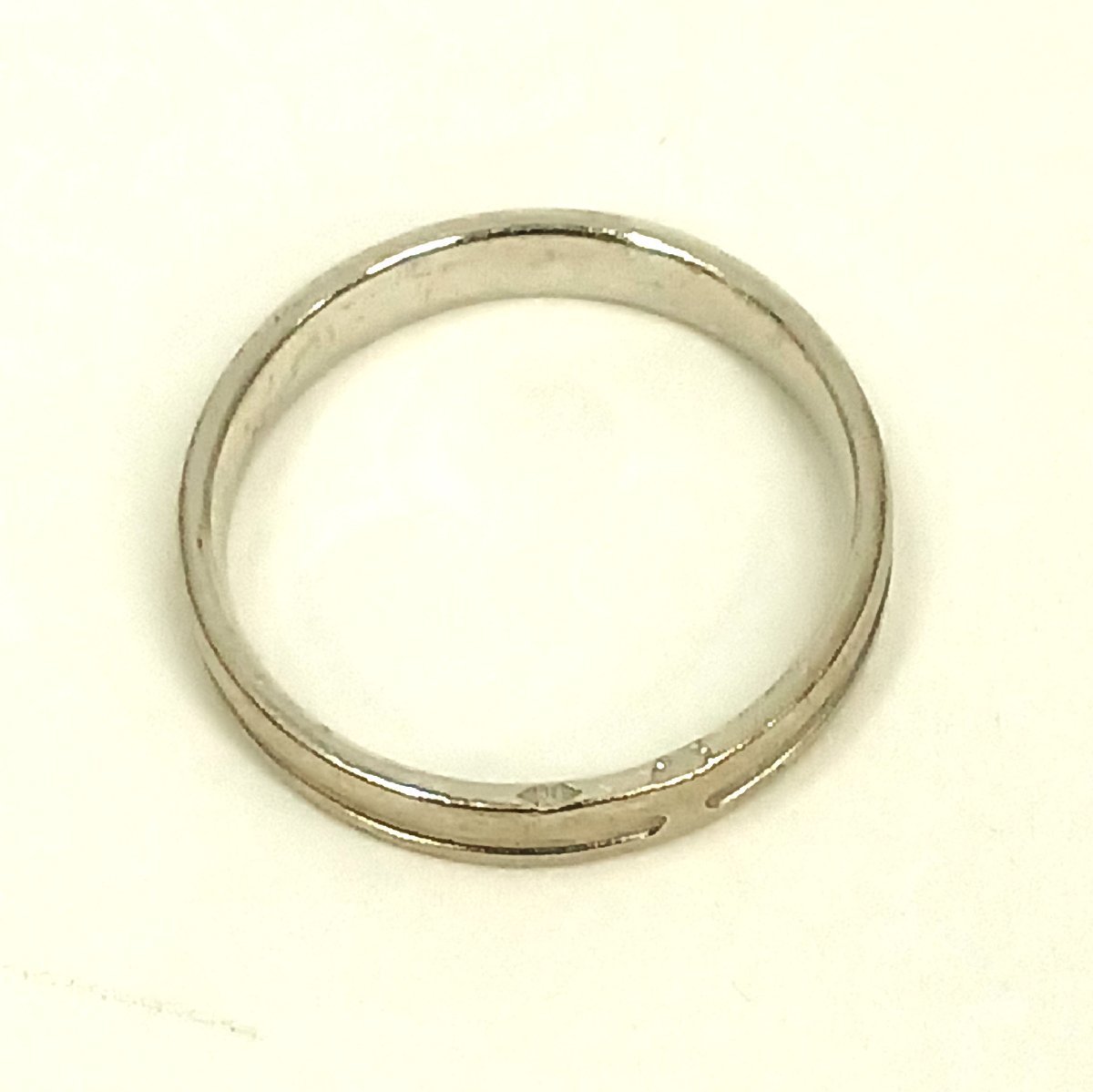  Hermes Anne план to кольцо кольцо 750 белое золото WG примерно 2.4g #48 примерно 8 номер женский аксессуары б/у товар HERMES *