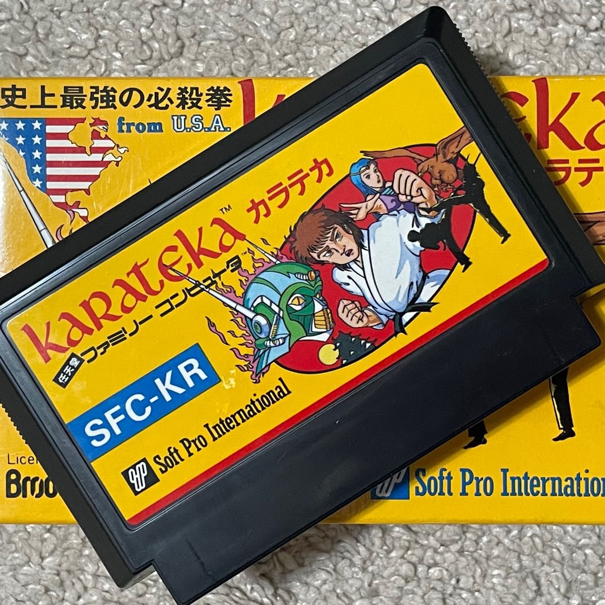 シュール感漂うアクションゲー?! 美品〜極美品 激レア カラテカ 箱説