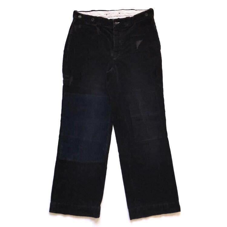 【最安値挑戦】 Lauren Ralph by Polo vintage 90s ラルフローレン ワイド 厚手 リペア加工 ダメージ 希少 L size black パンツ 太畝コーデュロイ 再構築 その他 【最安値挑戦】 Lauren Ralph by Polo vintage 90s ラルフローレン ワイド 厚手 リペア加工 ダメージ 希少 L size black パンツ 太畝コーデュロイ 再構築 その他