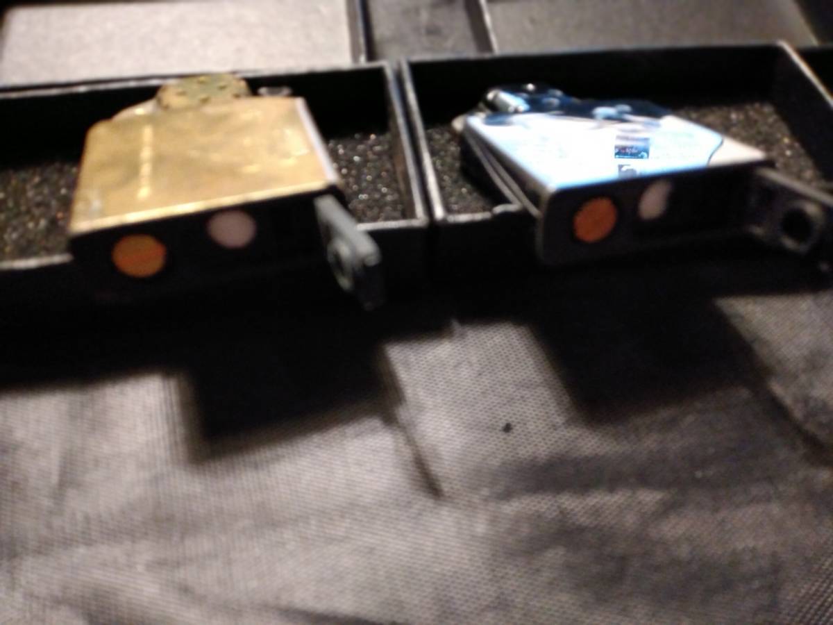 2個セット 限定カラーゴールド＆シルバー インサイドユニットのみ・ジッポーライター互換 上下蓋付き オイルが4.5倍長持ち 新品 国内発送の画像8