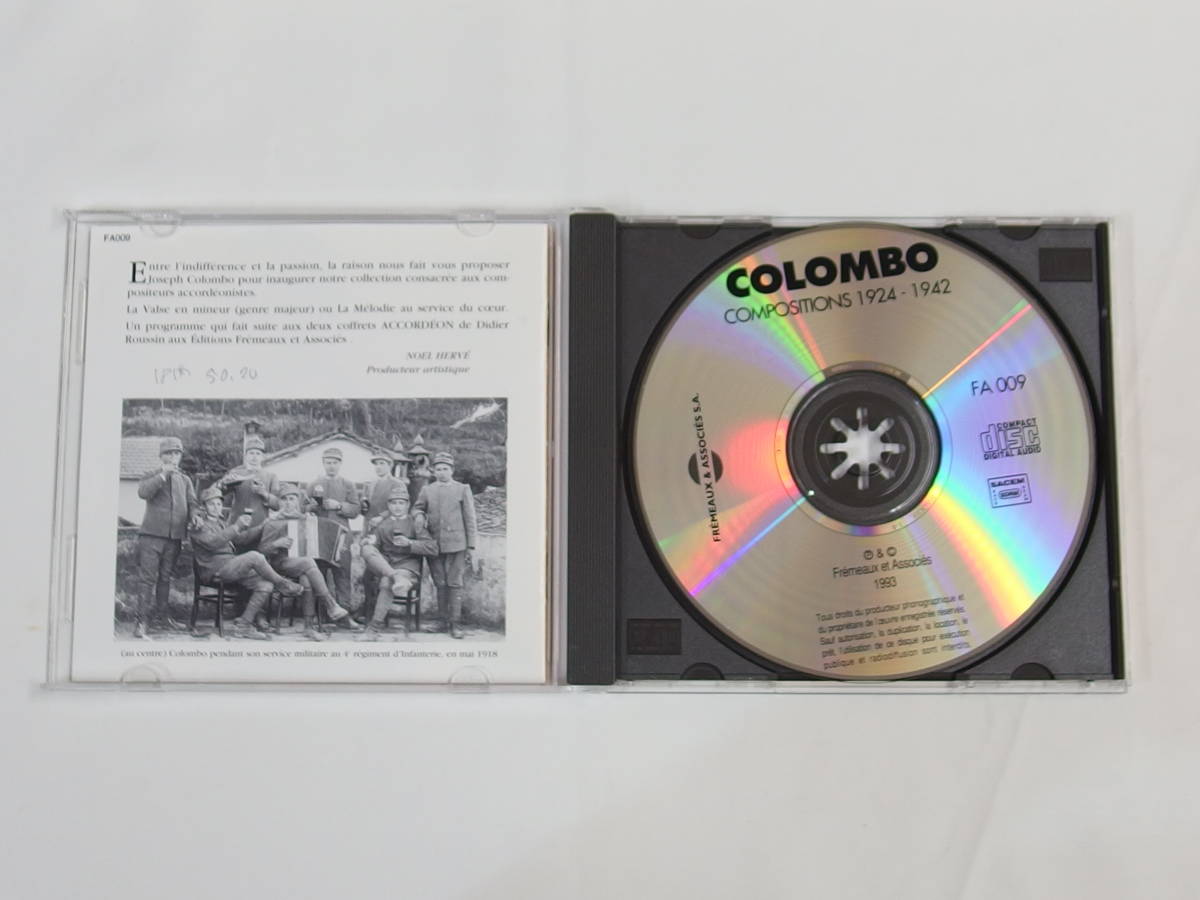CD / COLOMBO / COMPOSITEUR INTERPRETE 1924-1942 / 『M14』 / 中古_画像4