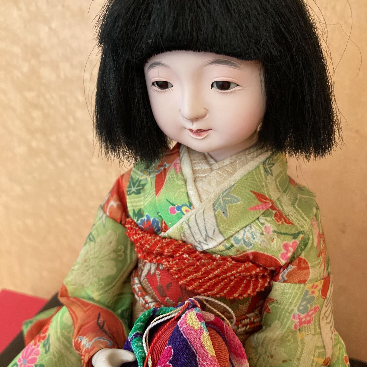 参考画像 市松人形 男の子 昭和初期 お座り可能 42cm 国内取り扱い店舗