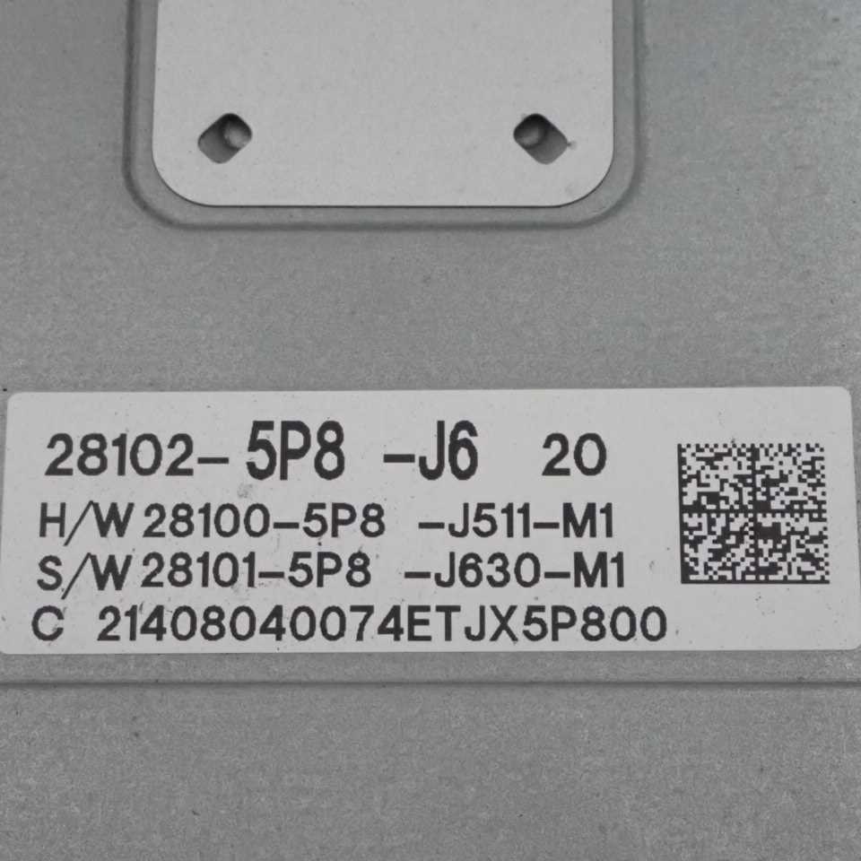 平成27年 フィット ハイブリッド GP5 前期 純正 ATミッション コンピューター オートマ LEB-H1 28102-5P8-J620 28100-5P8-J510-M1 中古_画像4