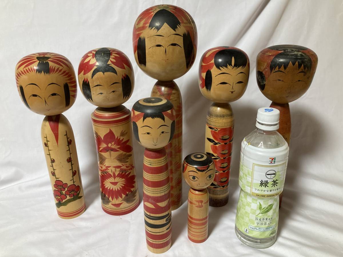 超激安 木地山系(秋田)「こけし」 こけし 秋田の7体一括