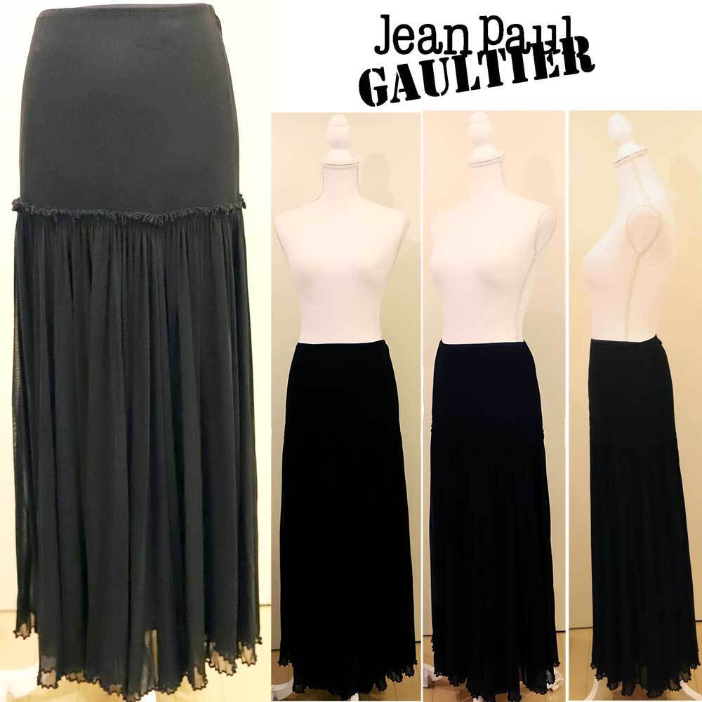 Jean Paul GAULTIER パワーネット スカート-