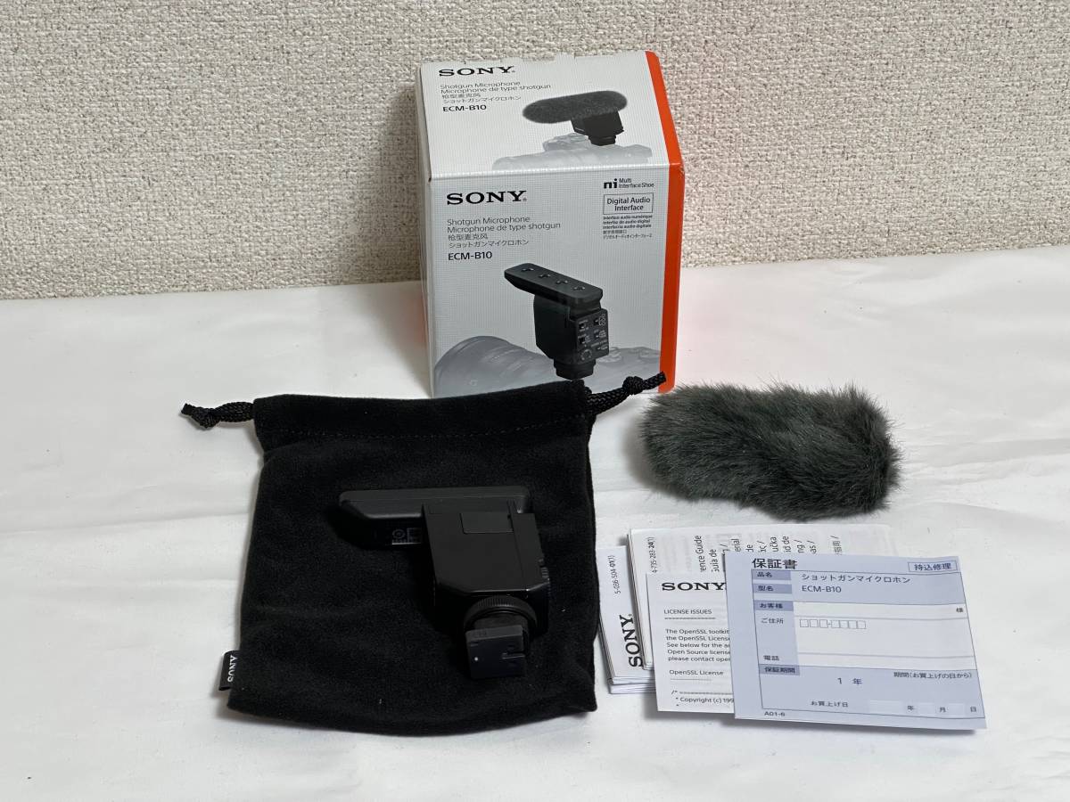 してご】 《美品》 SONY ショットガンマイクロホン ECM-B10:マップ