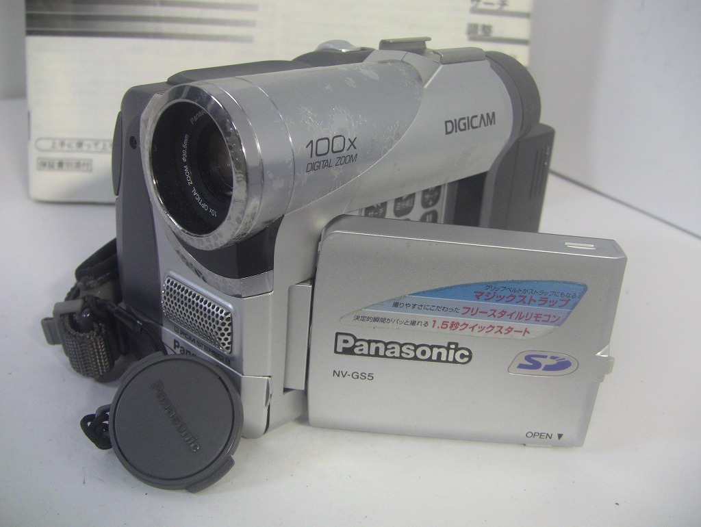 MiniDVテープ再生できます Panasonic MiniDVビデオカメラ NV-GS5 MiniDVテープ再生できます Panasonic MiniDVビデオカメラ NV-GS5
