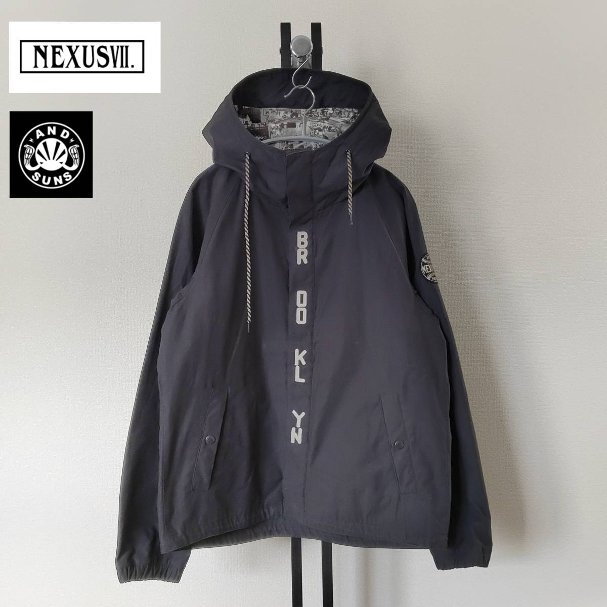 【限定製作】 NEXUSVII×AND SUNS/ネクサスセブン/BROOKLYN MOUNTAIN JACKET/チェーンステッチ×メジャーリーグ転写裏地/マウンテンジャケット/SIZE L Lサイズ 【限定製作】 NEXUSVII×AND SUNS/ネクサスセブン/BROOKLYN MOUNTAIN JACKET/チェーンステッチ×メジャーリーグ転写裏地/マウンテンジャケット/SIZE L Lサイズ