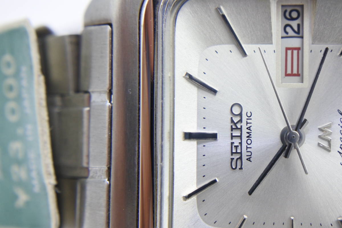 亀戸52系スペシャル☆1972年製　SEIKO　ロードマチック・スペシャル　 希少な角型　２５石　自動巻紳士腕時計　訳ありデッドストック品_画像6