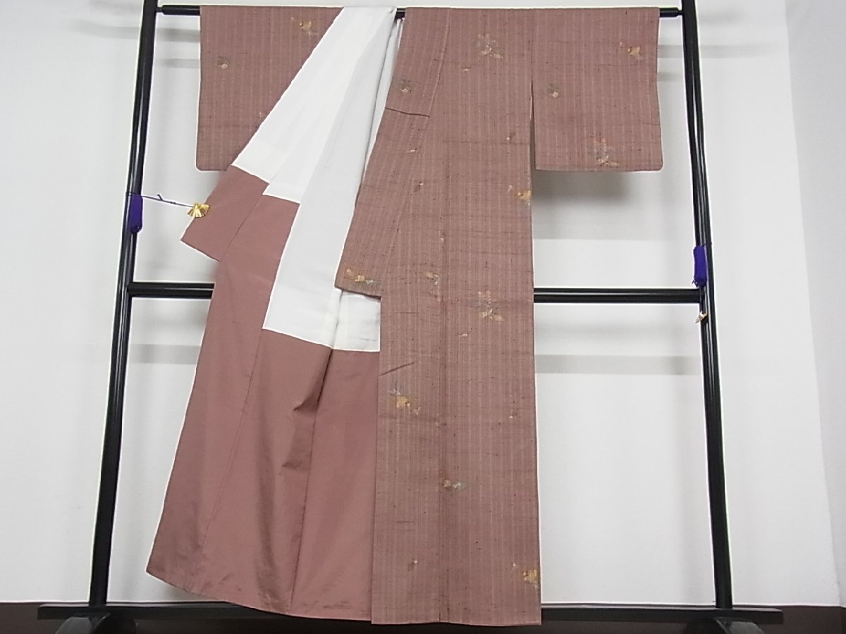 着物屋こころ 上質な小紋 型染め 成り物 着丈 154.5cm 裄 62cm 正絹 
