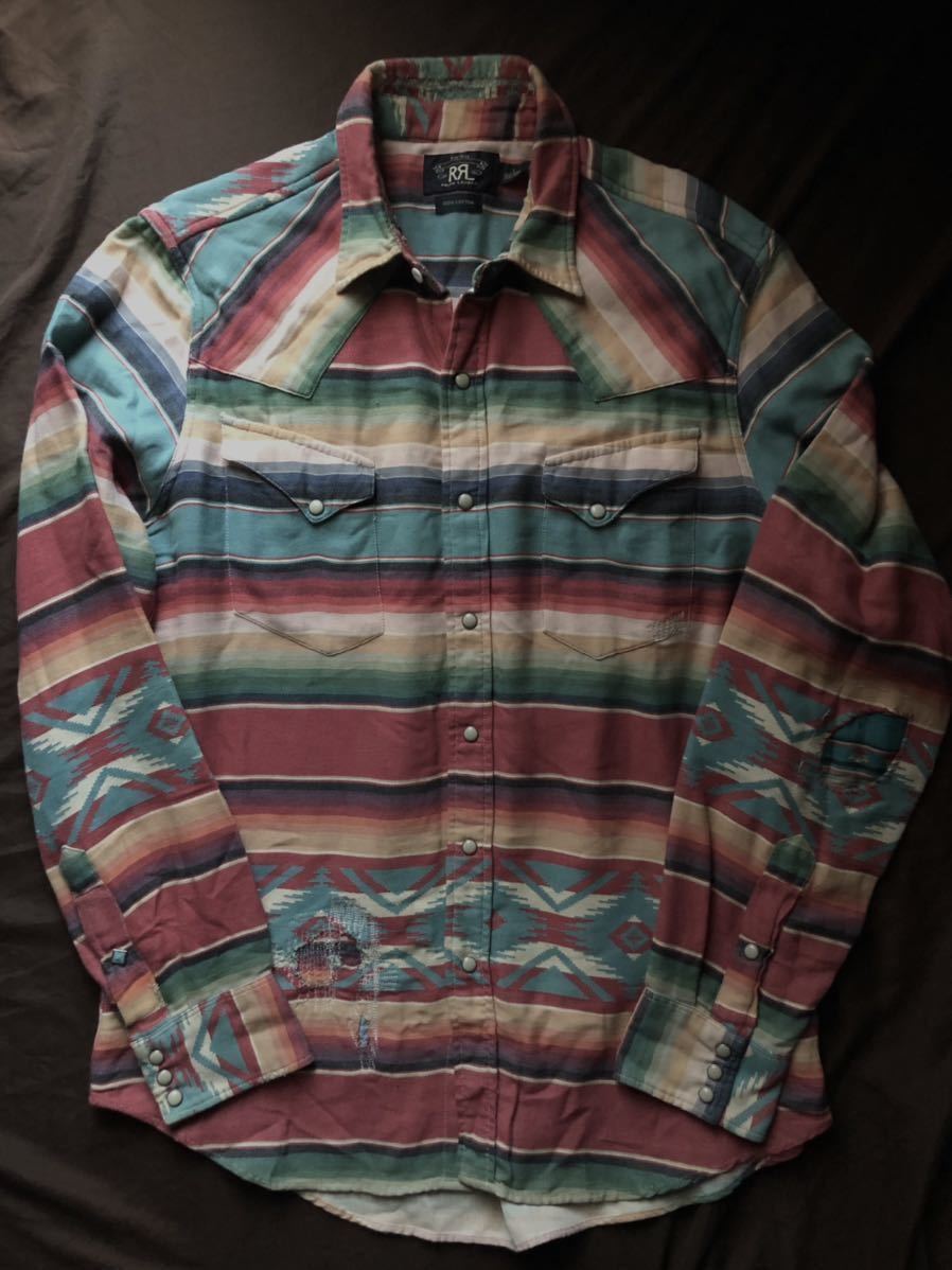 名作】美品 RRL SERAPE JACQUARD WESTERN SHIRT ダブルアールエル