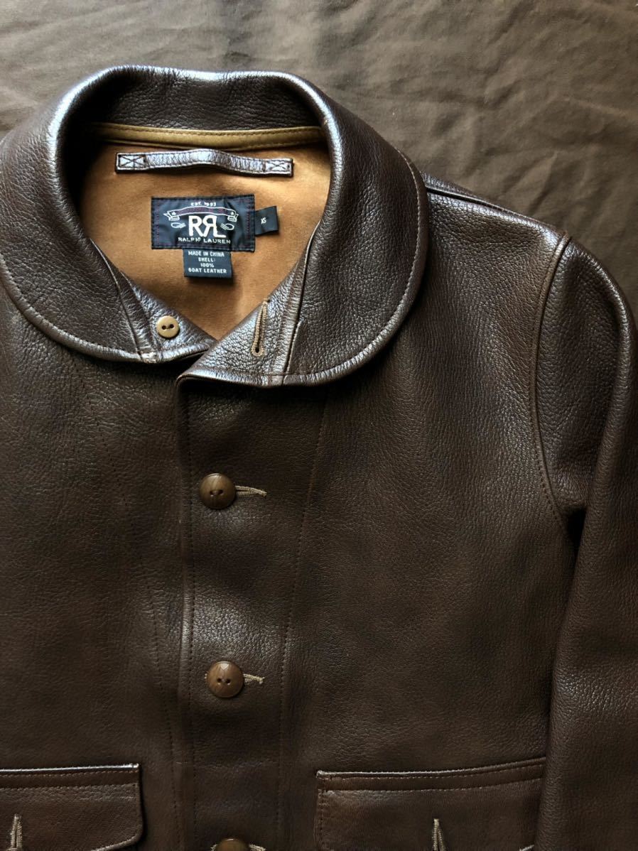 希少】極美品 RRL WELLHOUSE LEATHER JACKET ダブルアールエル レザー