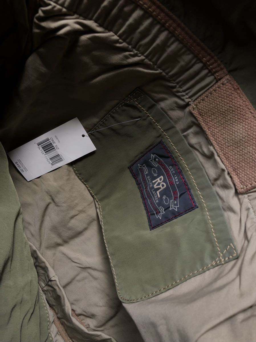 希少】新品 RRL CANVAS×LEATHER SHOULDER BAG ダブルアールエル レザー