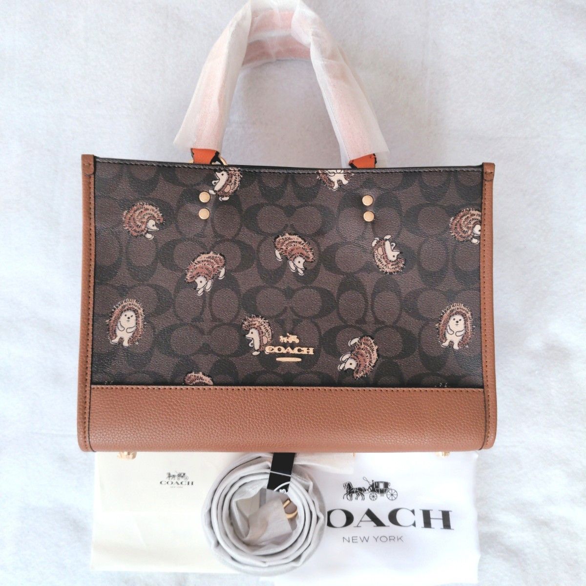 ✨新品・現品限り✨ COACH コーチ トート ショルダー 2way ハリネズミ-