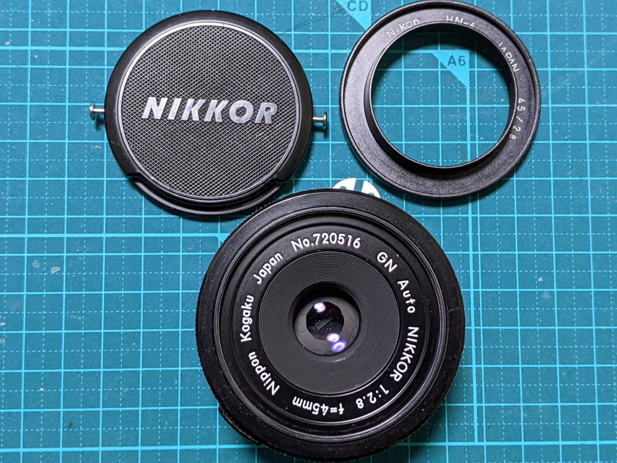 Nikon ニコン GN Auto NIKKOR 45mm f2.8 テッサー型 単焦点レンズ Ai改 