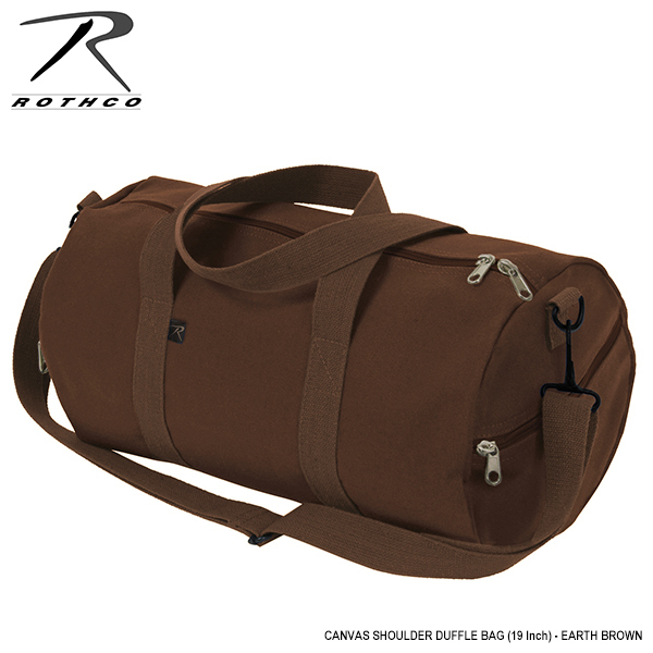 ROTHCO new goods canvas ground duffel bag ( earth Brown ) man and woman use men's lady's DUFFLE BAG shoulder bag commuting going to school shoulder ..