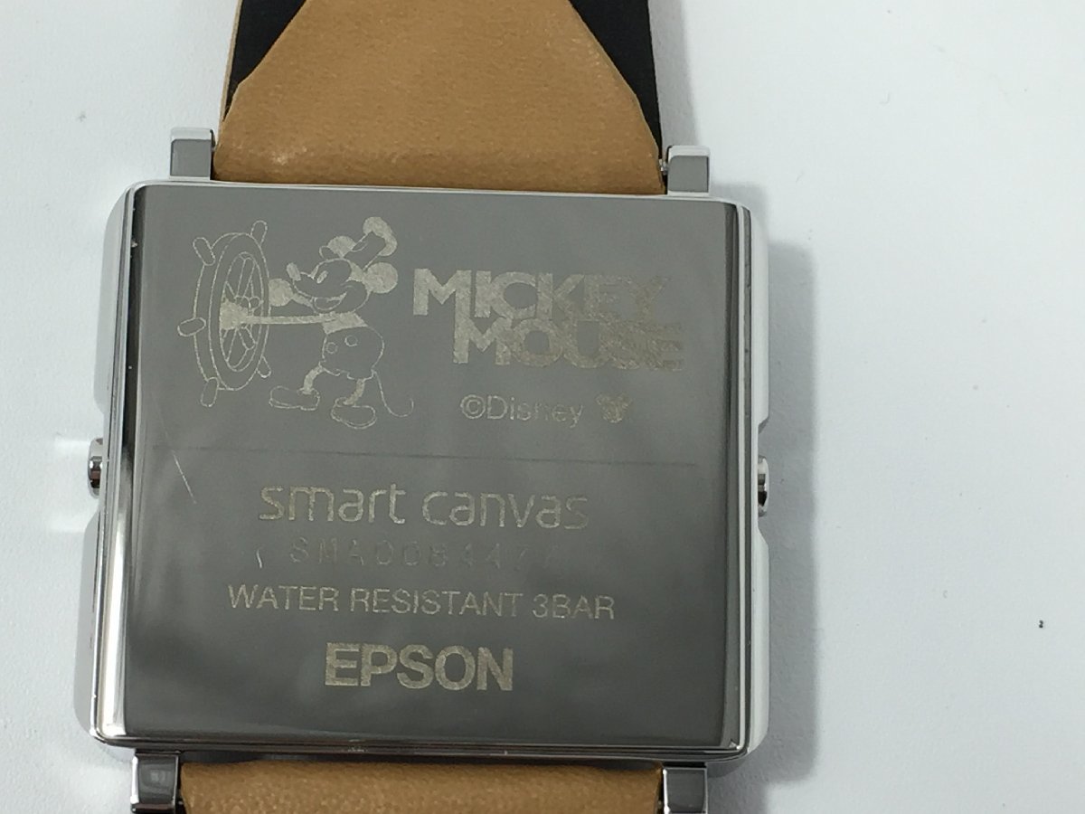 EPSON エプソン腕時計Smart canvas ミッキーマウスヴィンテージ現状品