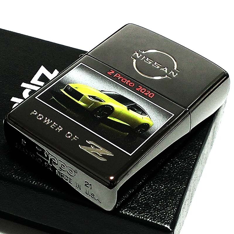 ZIPPO ライター フェアレディZ ジッポ Z-Proto 日産公認モデル FAIRLADY Z ニッケルブラック ジッポー エンボスプリント かっこいい ギフト_画像5