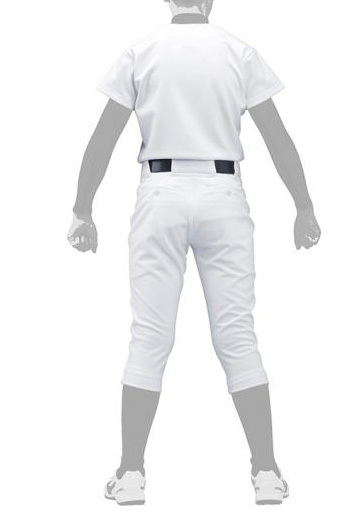  Mizuno GACHI uniform [ top and bottom set ] 12JG9N8001 white Jr.150 size 