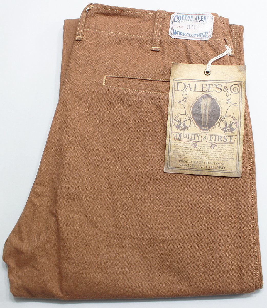 DALEE'S&Co (ダリーズアンドコー) Frisco Trouser / フリスコ トラウザー 未使用品 インディゴ w32 / ワークパンツ / デラックスウエア