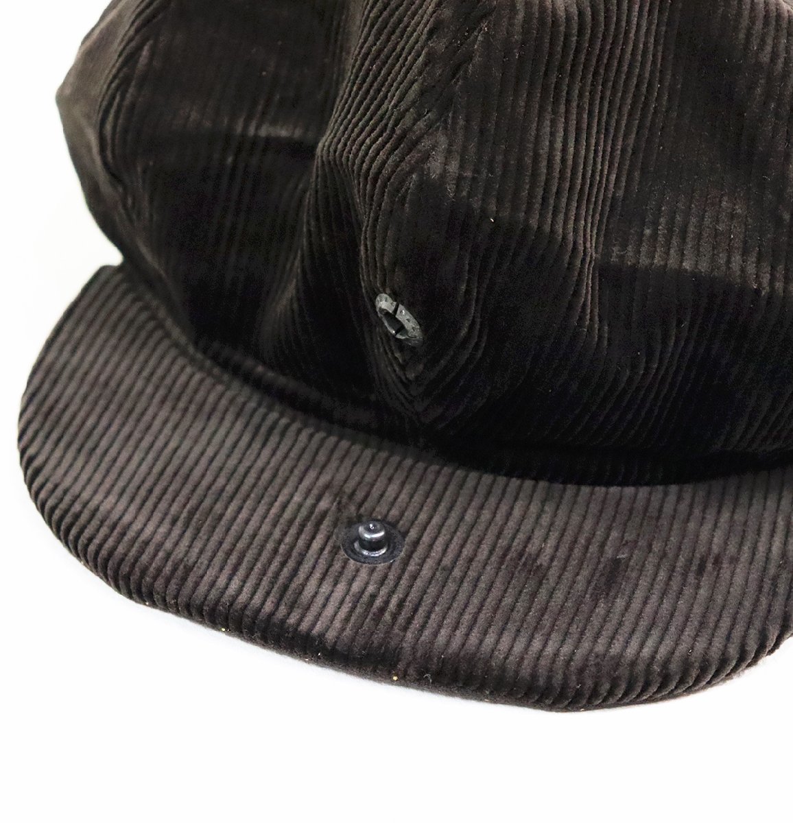 DALEE'S&CO (ダリーズアンドコー) FRED HAT / フレッドハット 未使用品 ブラウン size S / コーデュロイキャスケット / デラックスウエア_画像6