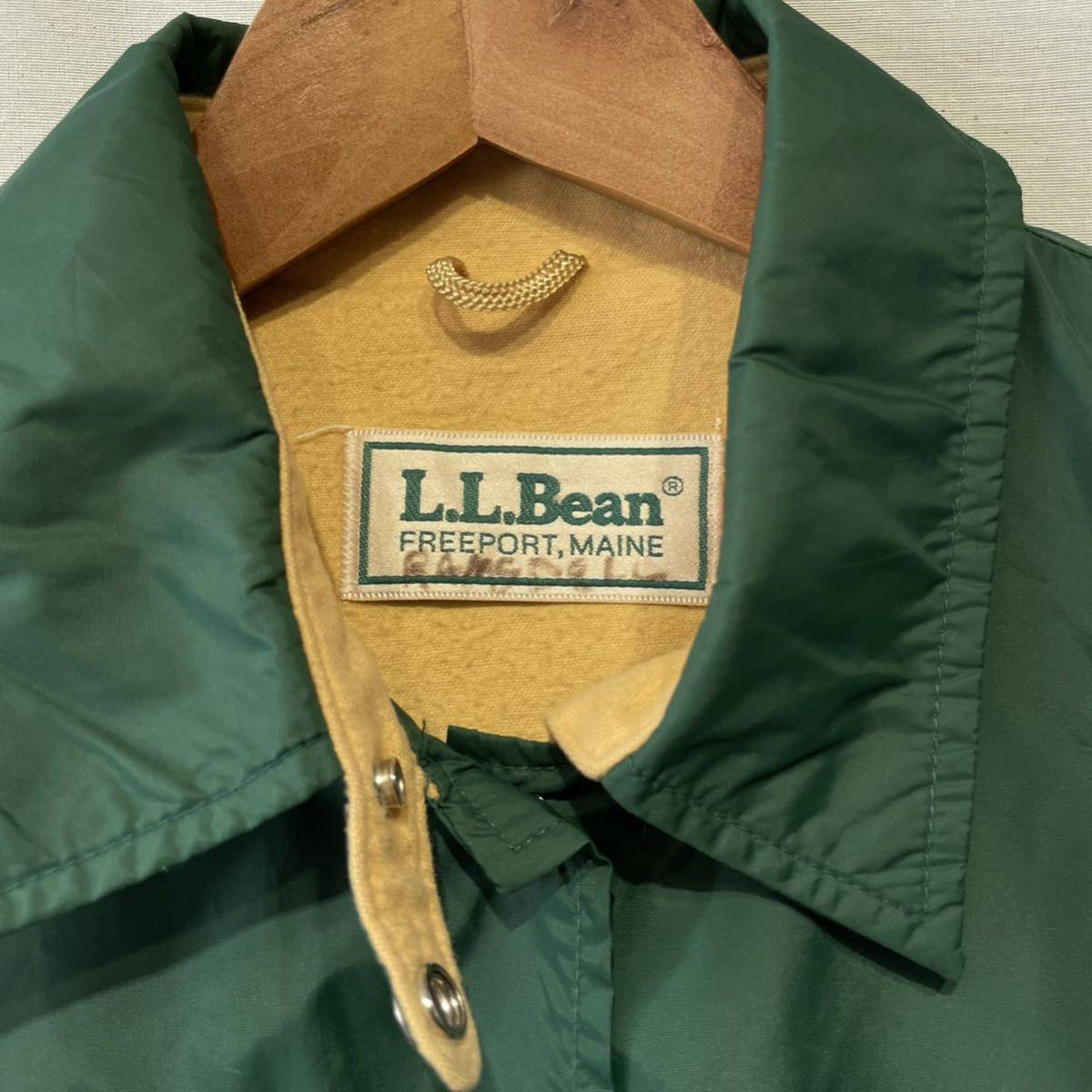 希少】80s L L Bean コーチジャケット グリーン USA製 美品 希少】80s L L Bean コーチジャケット グリーン USA製 美品