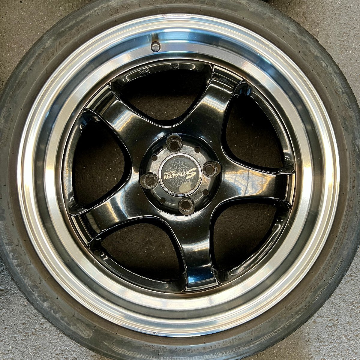 タイヤ付き社外ホイール4本セット STEALTH RACING L35(ステルス