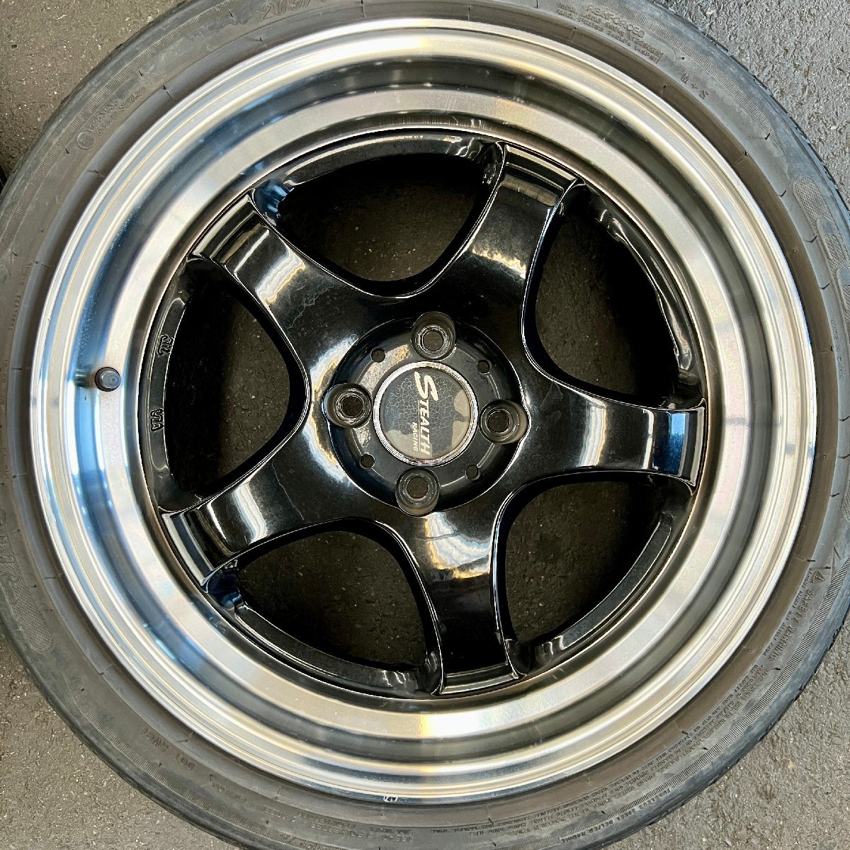 タイヤ付き社外ホイール4本セット STEALTH RACING L35(ステルス