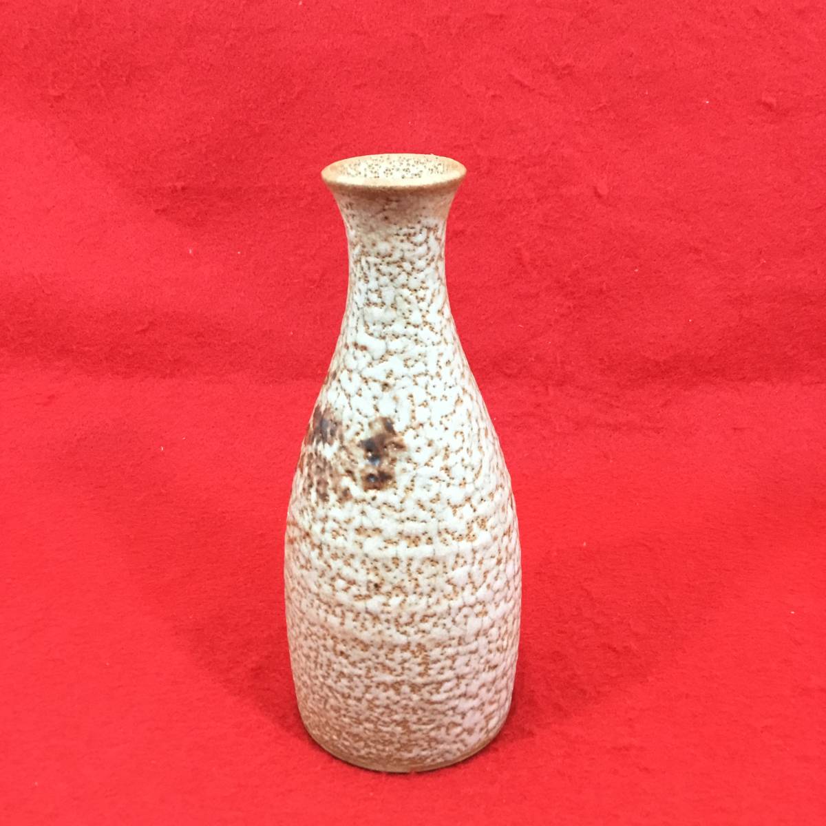 志野焼 雪山 作 お猪口 徳利2本 酒器揃 5客セット陶器(H20) 陶芸