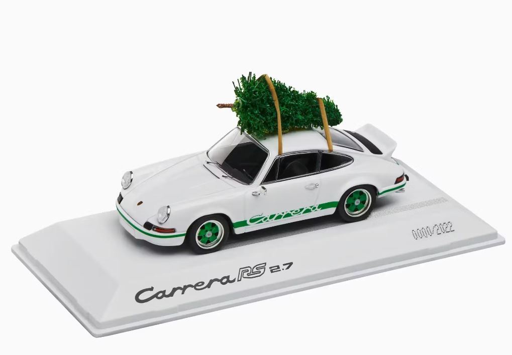 ポルシェ ディーラーモデル 1/43 ポルシェ 911 カレラ RS 2.7 ホワイト & クリスマスツリー 2022台限定 PORSCHE Carrera Christmas tree