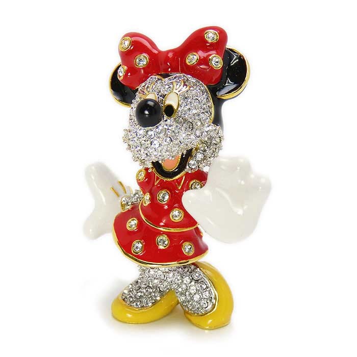  бесплатная доставка есть автобус * Brothers Disney Disney Minnie Mouse minnie фигурка Swarovski Swarovski украшение кукла замечательная вещь ломбард 