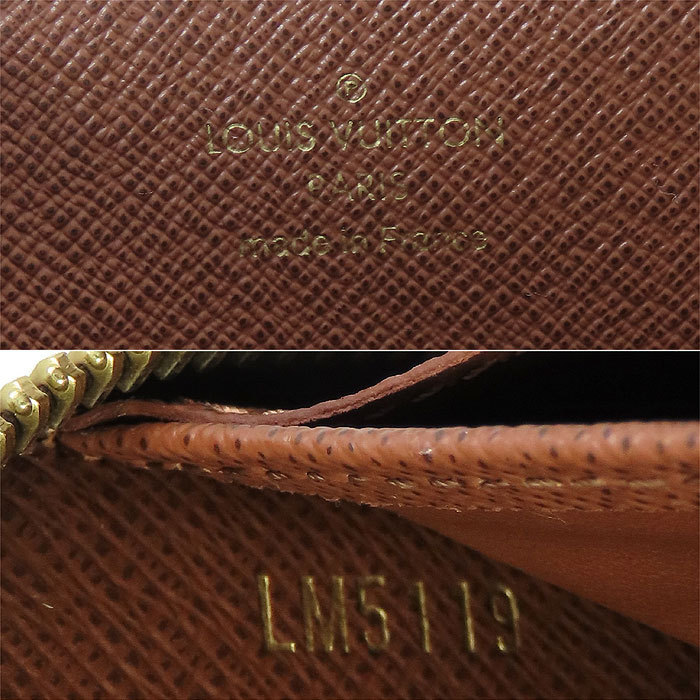 送料無料 ルイ・ヴィトン ジッピー・ウォレット モノグラム M42616 ブラウン ラウンドファスナー 長財布 LOUIS VUITTON LV 逸品質屋_画像5