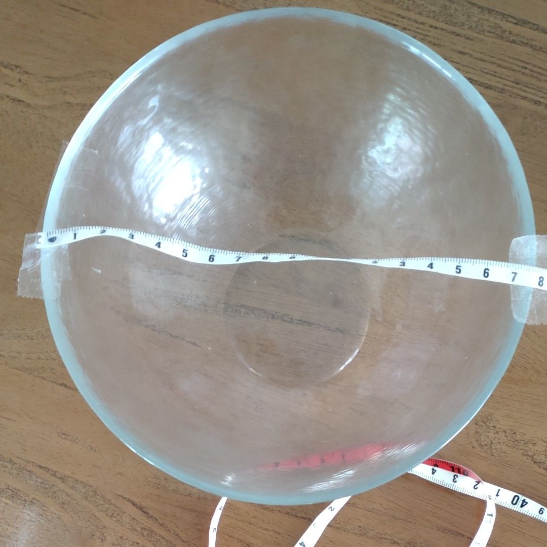 中古品　サラダボール　フランス製　約22センチの2つ　ソーダガラス約18センチの1つ合計3セット