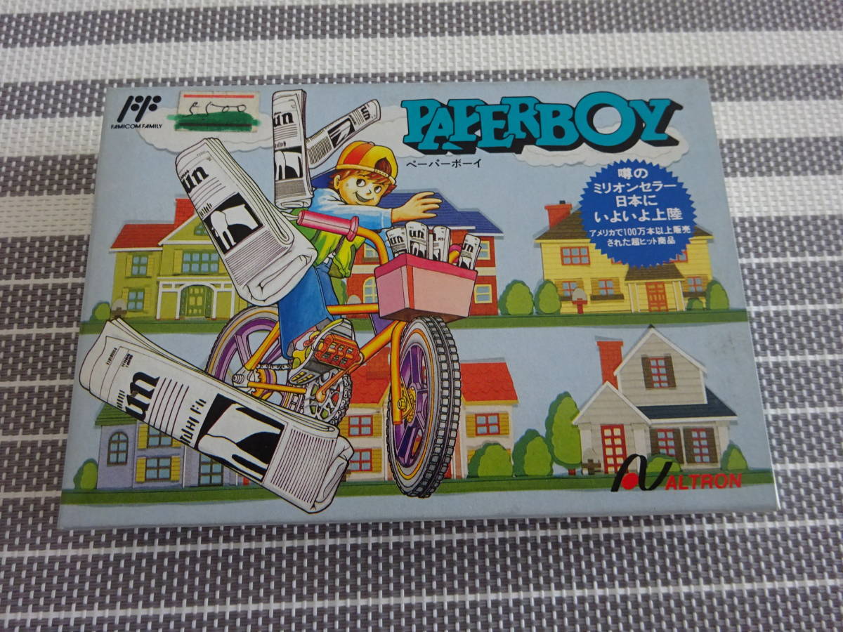 ファミコン　未使用　 ペーパーボーイ PAPERBOY 　〈1645〉_画像1