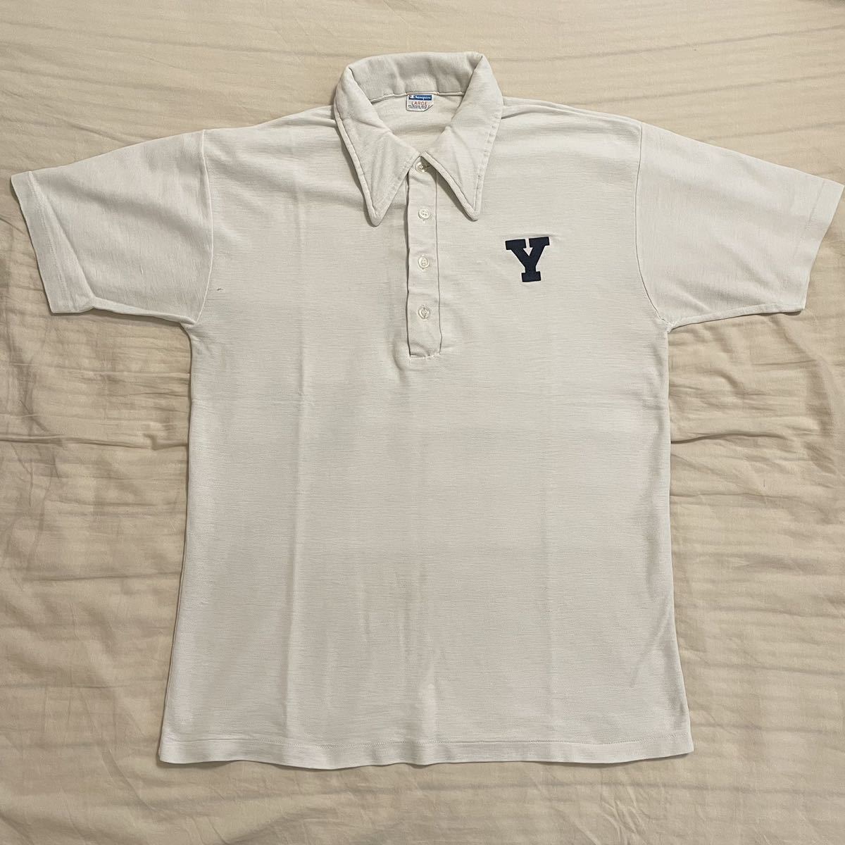春先取りの ポロシャツ YALE バータグ チャンピオン レア 60s ランタグ